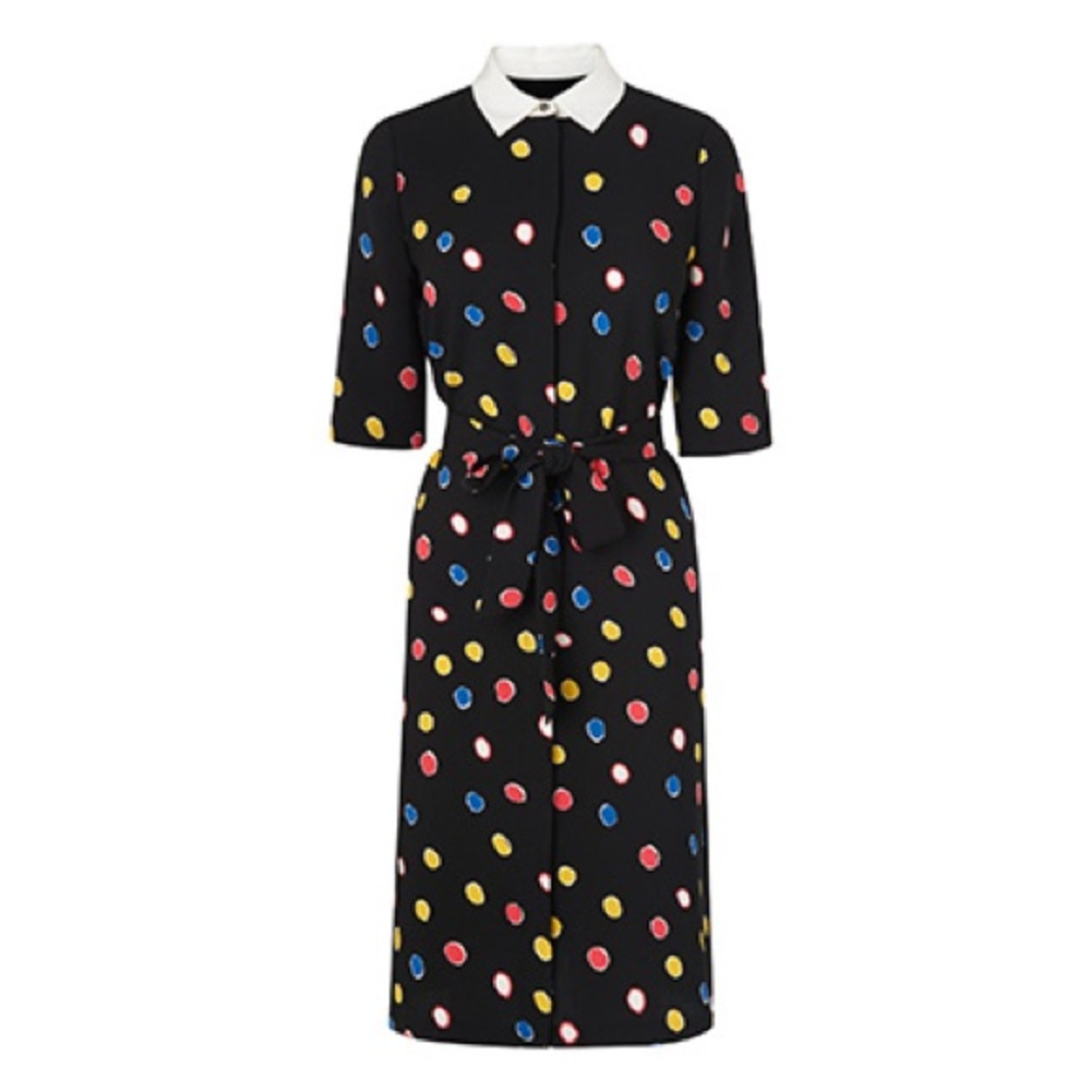 Lk Bennett multi color spots dress